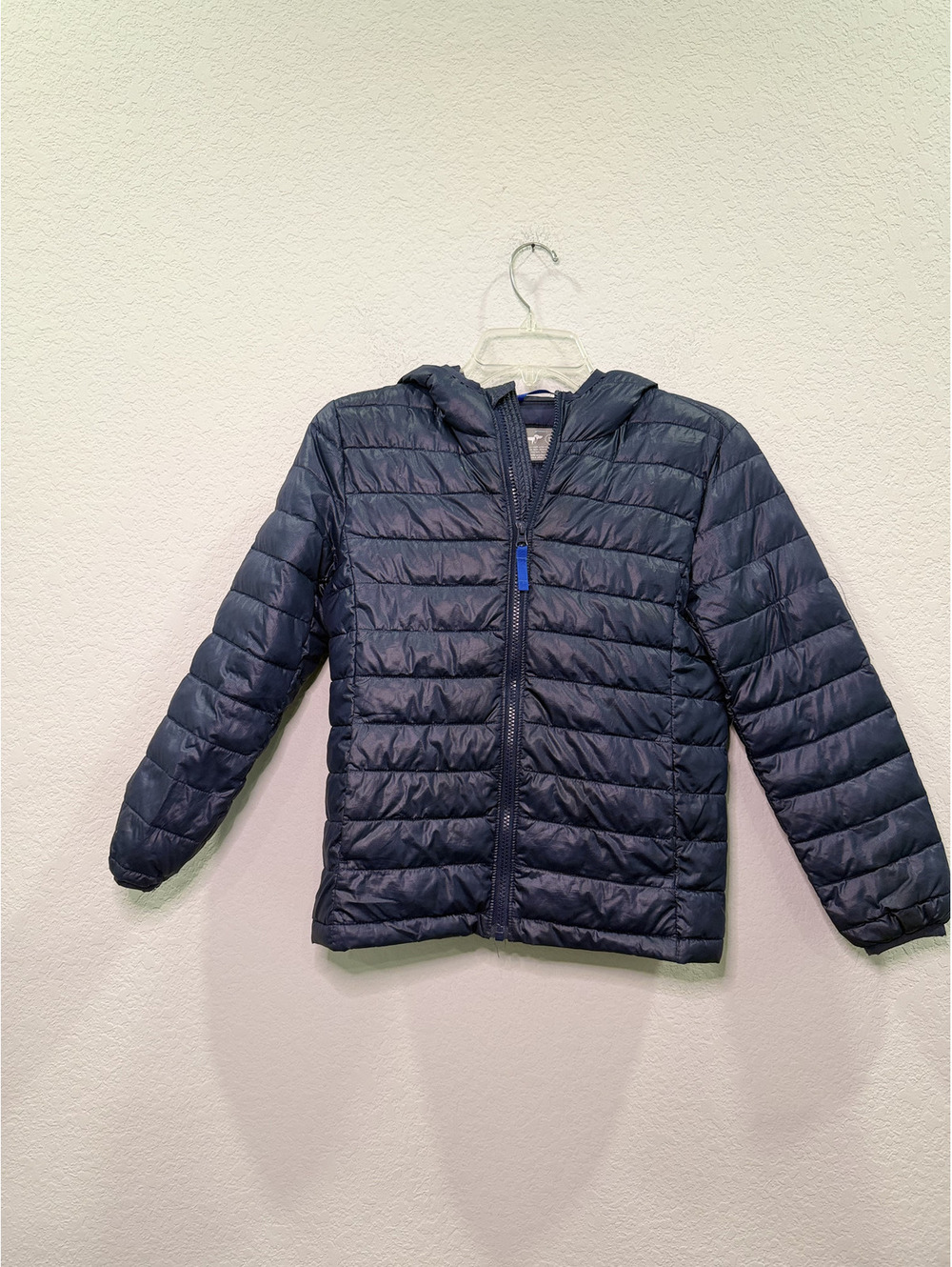 Primary Kids Navy Puffer Jacket - Kids 10